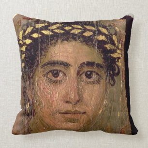 Coussin Portrait d'une femme, de Fayum, Romano-Égyptien,