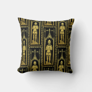 Coussin Portrait médiéval anglais 1355 John, Lord Cobham