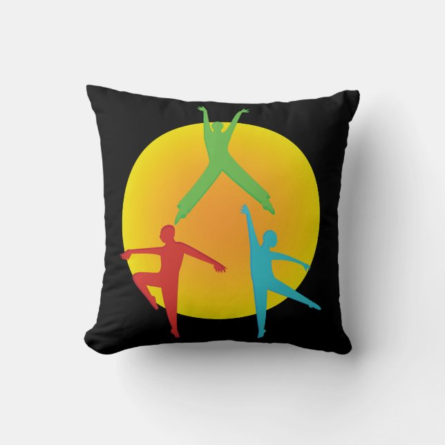 Coussin Poses de danse (Recto)