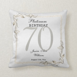 Coussin Posh 70e anniversaire Platinum