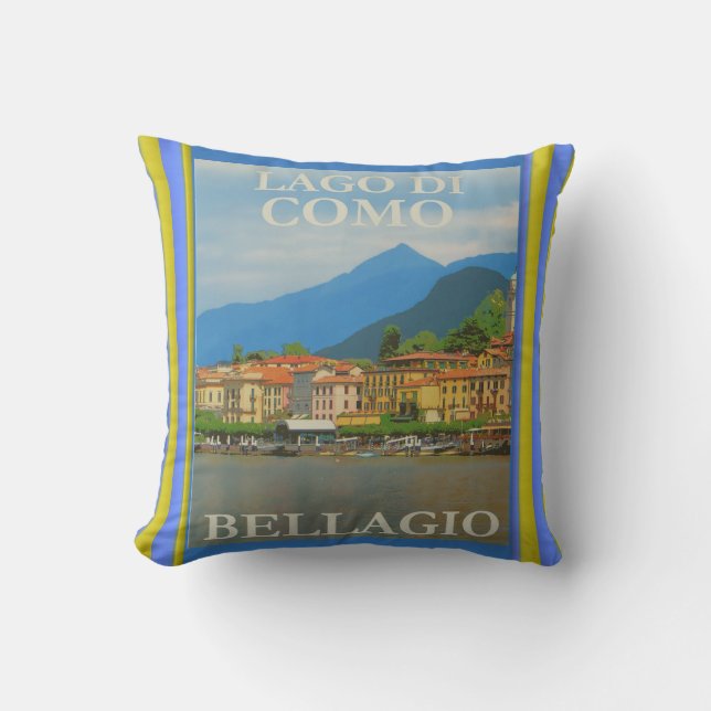 Coussin Poster Bellagio Italie (Recto)