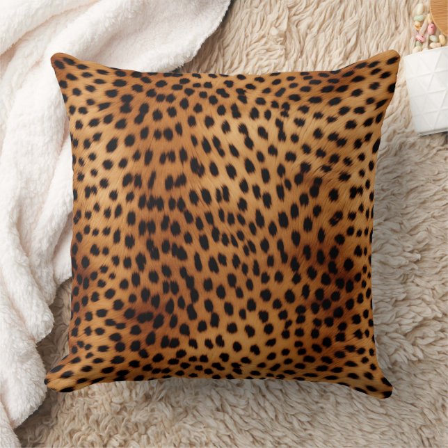 Coussin Poster de animal Cheetah Brown et noir (Couverture)