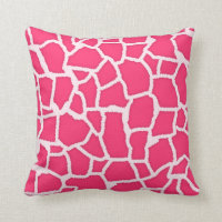Poster de animal de girafe rose chaud