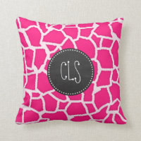 Poster de animal de girafe rose profonde; tableau