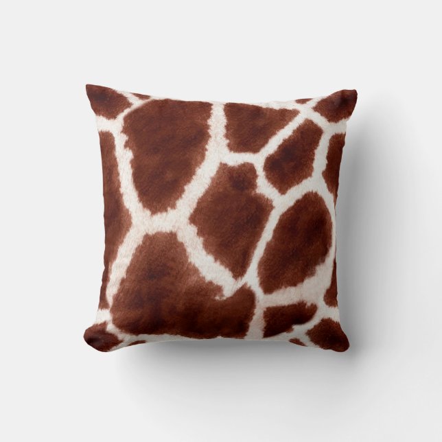 Coussin Poster de animal de motif de girafe (Recto)