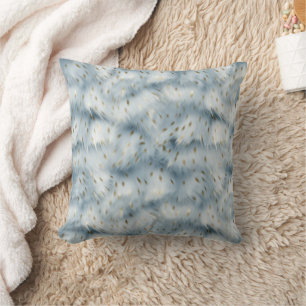 Coussin Poster de animal d'or bleu