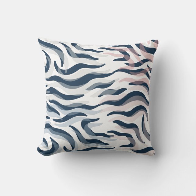 Coussin Poster de animal en marine et aquarelle (Recto)