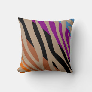 Coussin Poster de animal Skin Zebra Retro Motif