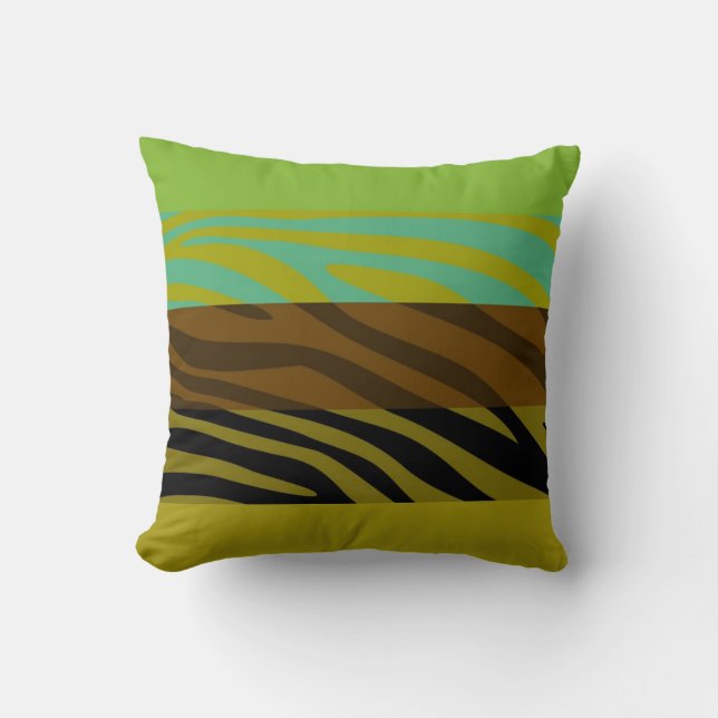 Coussin Poster de animal Skin Zebra Retro Motif 8 (Recto)