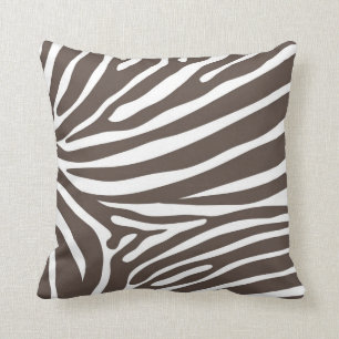 Coussin poster de animal - Zebra Brown