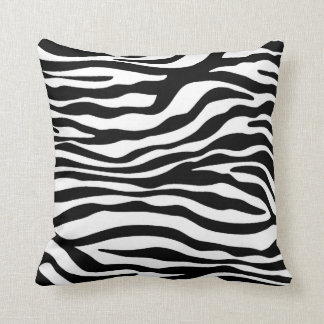 Coussin Poster de animal Zèbre noir et blanc