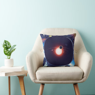 Coussin Poster du télescope spatial Hubble.