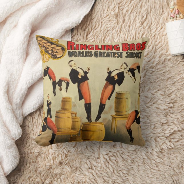 Coussin Poster vintage Circus Sideshow (Couverture)