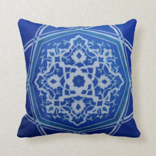 Coussin Poterie turque tribale ethnique florale de