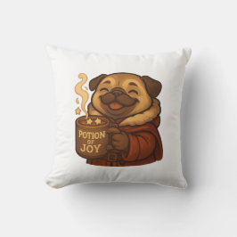 Coussin Potion of Joy Pug Pillow | Cute Cozy Christmas Dog