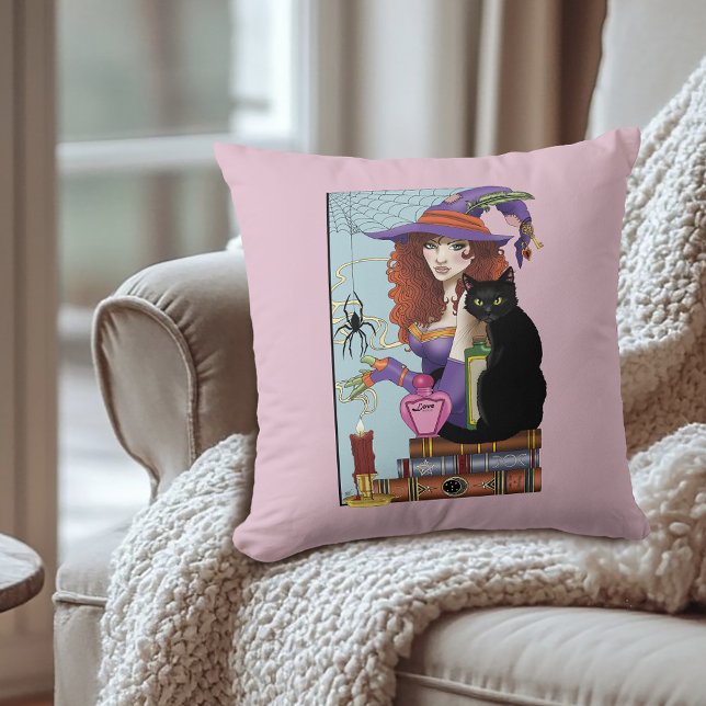 Coussin Potions sorcières des bottes de chat (Créateur téléchargé)