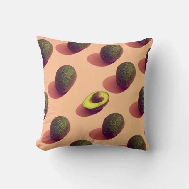 Coussin Potrait de fruits Avocado (Recto)