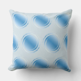 Coussin Poudre Bleu Polka Cercles de torsion