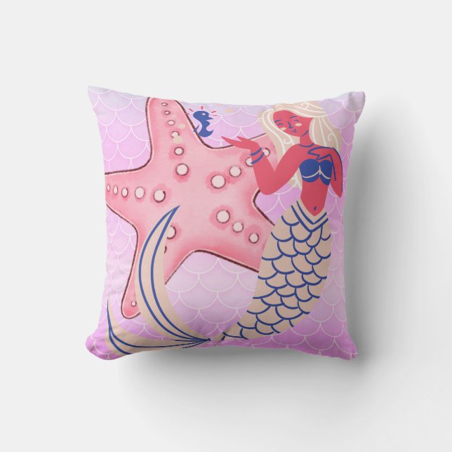 Coussin Poudre de sirène (Recto)