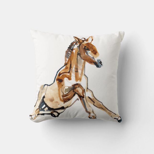 Coussin Poulain ocre (Recto)