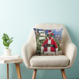 Coussin Poule de Noël