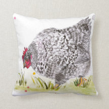 Coussin "poule de poule de Mary "