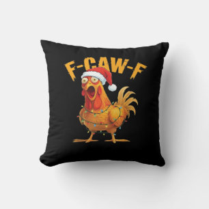 Coussin Poulet de Noël essentiel F-Caw-F
