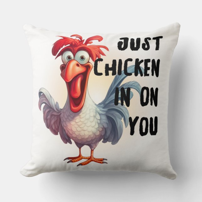 Coussin Poulet sur toi (Recto)