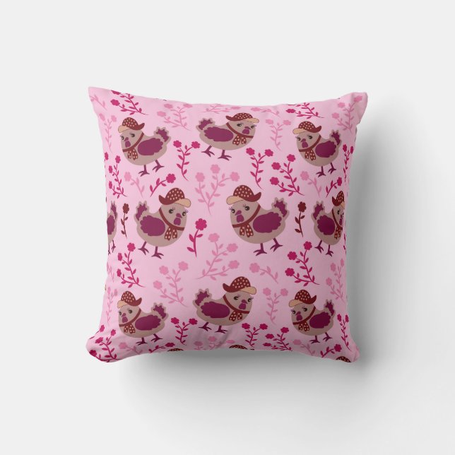 Coussin Poulets mignons (Recto)
