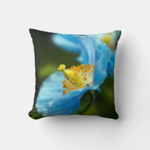 Coussin Poupée de fleurs bleues