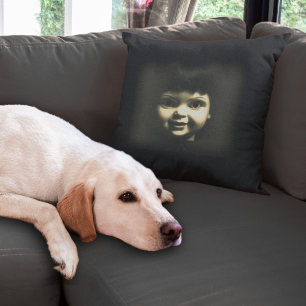 Coussin Poupée de porcelaine déplaisante Halloween Décor