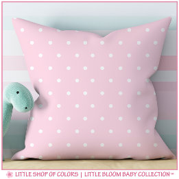 Coussin Poupée rose pâle Motif Point