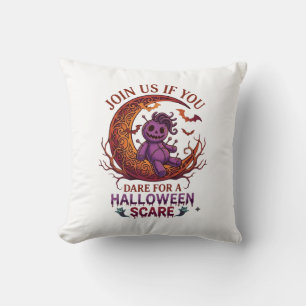 Coussin Poupée Vaudou Violette Croissant Dare Halloween Sc