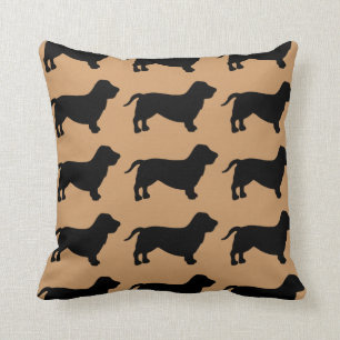 Coussin Pour l'amour de Basset Hounds