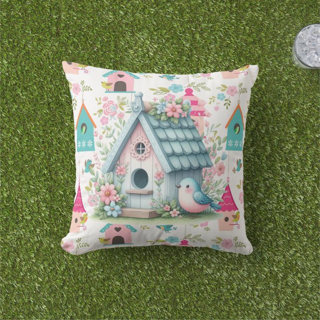 Coussin Pour L'Amour Des Oiseaux (Herbe)