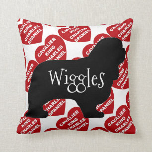 Coussin Pour l'amour d'un roi Cavalier Charles Spaniel