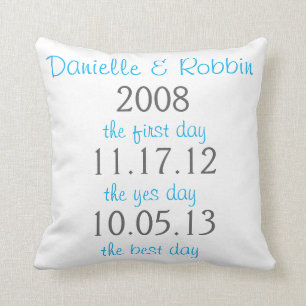 Coussin pour l'anniversaire de mariage