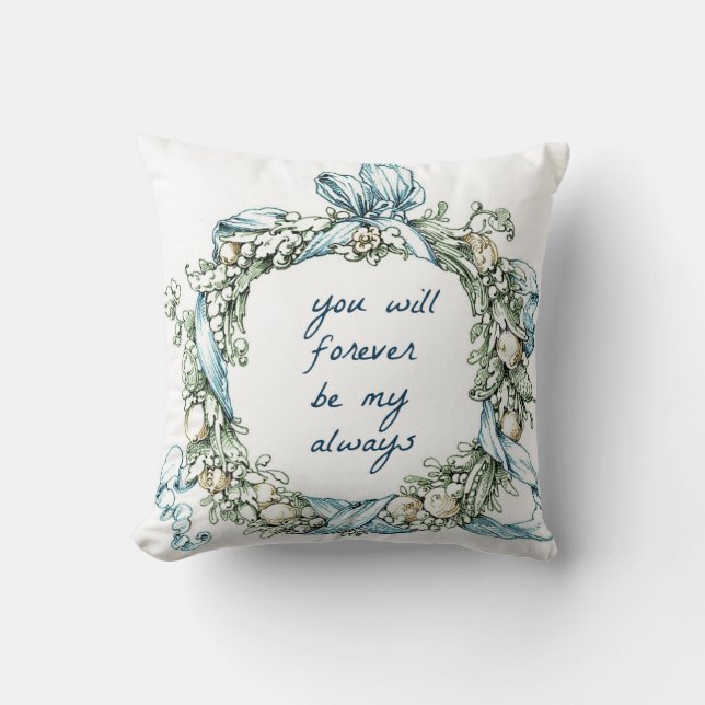 Coussin Pour toujours (Recto)