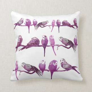 Coussin pourpre de coussin de perroquet d'oiseau