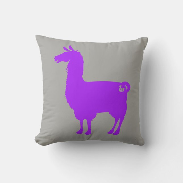 Coussin pourpre de lama (Recto)