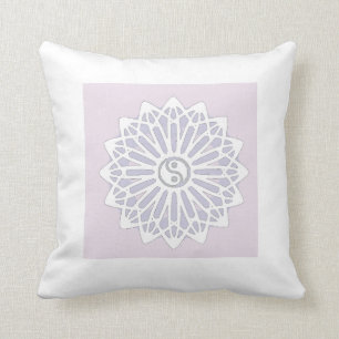 Coussin Pourpre de sagesse d'inspiration de Yin Yang,