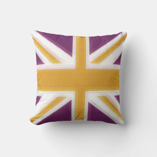 Coussin Pourpre d'Union Jack (Recto)