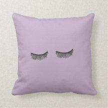Coussin pourpre très mignon de cil de Tumblr