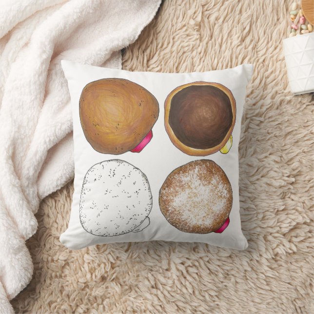 Coussin Poussée de gelée Boston Cream Donut Doughnut Foodi (Couverture)