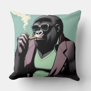 Coussin Poussettes, gorille portant des lunettes de soleil