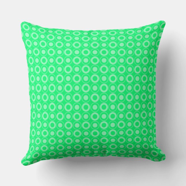 Coussin Poussettes Mazipoodles Polka Dot - Vert (Verso)
