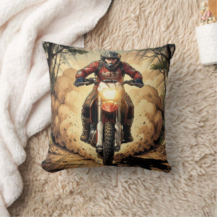Coussin Poussière et détermination Motocross à plein régim