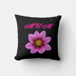Coussin Poussin floral rose maman