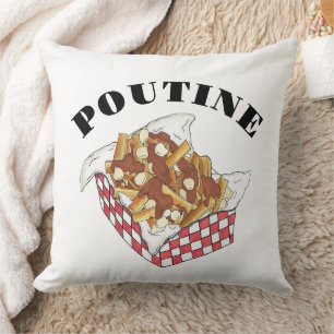 Coussin Poutine Québec Canada Aliments canadiens Fries fra