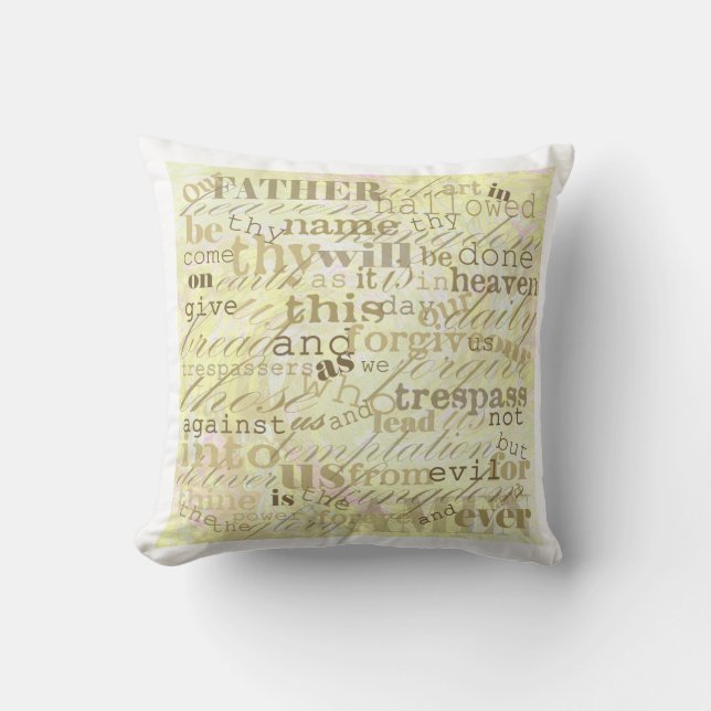 Coussin Prayer Pillow du seigneur (Recto)